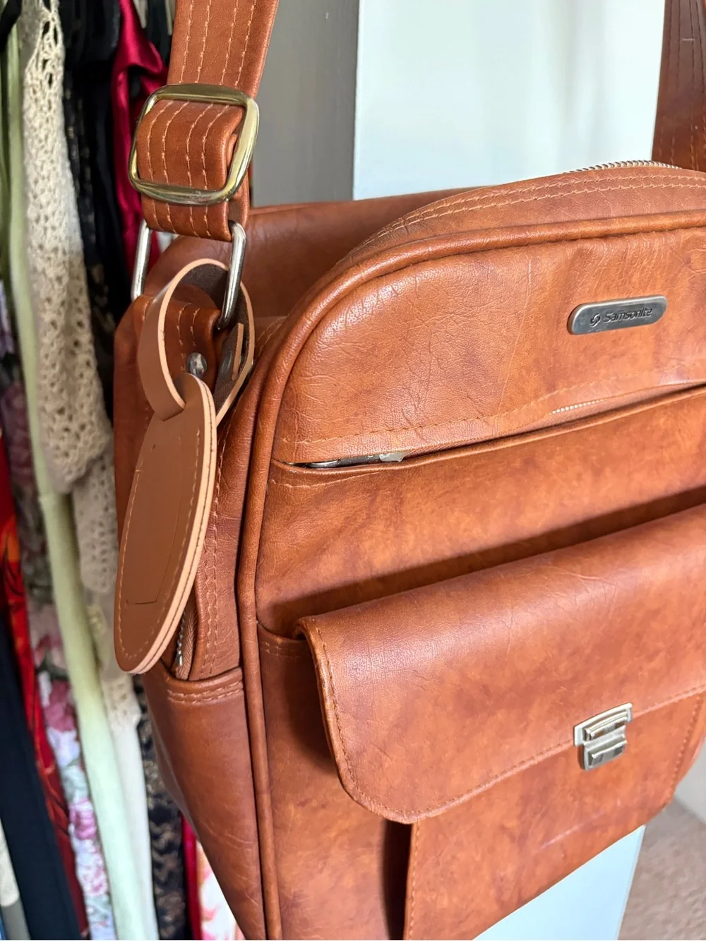 Brown Leather Crossbody Bag